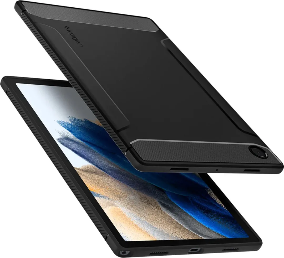 Spigen Rugged Armor ACS04136 Hoes - Samsung Galaxy Tab A8 2021 - Zwart