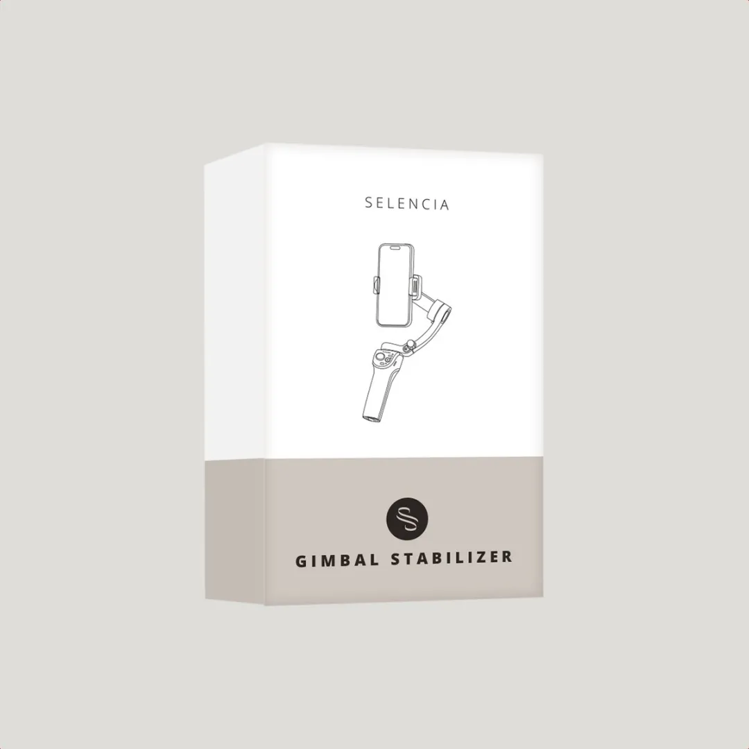 Selencia SH00090877 Gimbal Stabilisator - Smartphone tot 8" - Cosy Grey