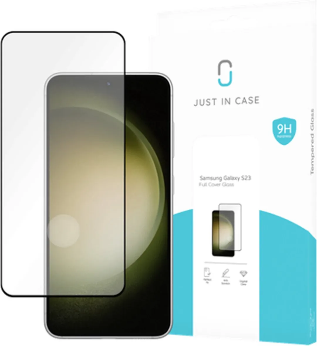 Just in Case Samsung Galaxy S23 Screenprotector Full Cover Glas