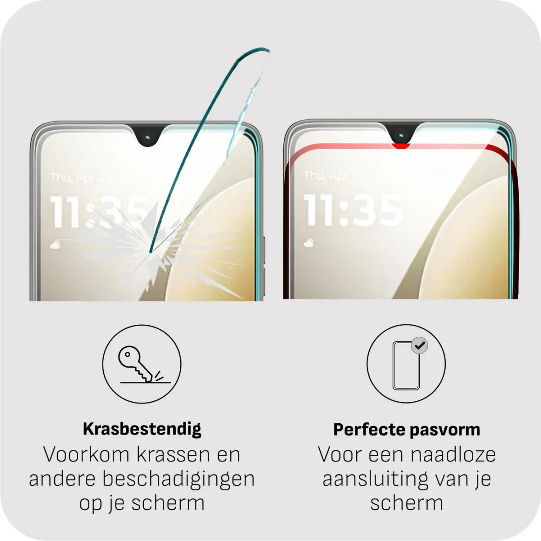Just in Case Moto G06 Screenprotector - Gehard Glas