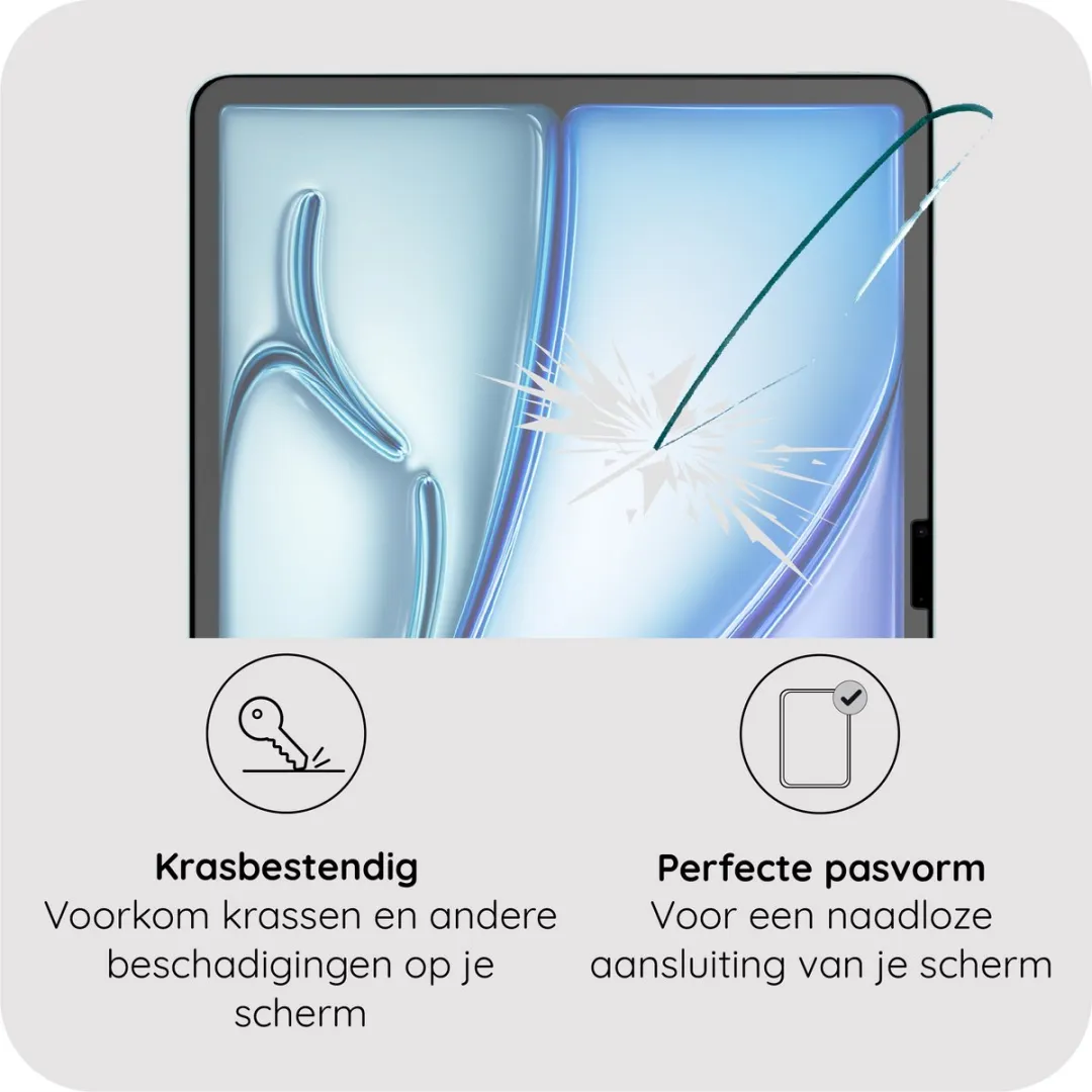 Just in Case Screenprotector iPad Air 13 Glas - 2 Stuks