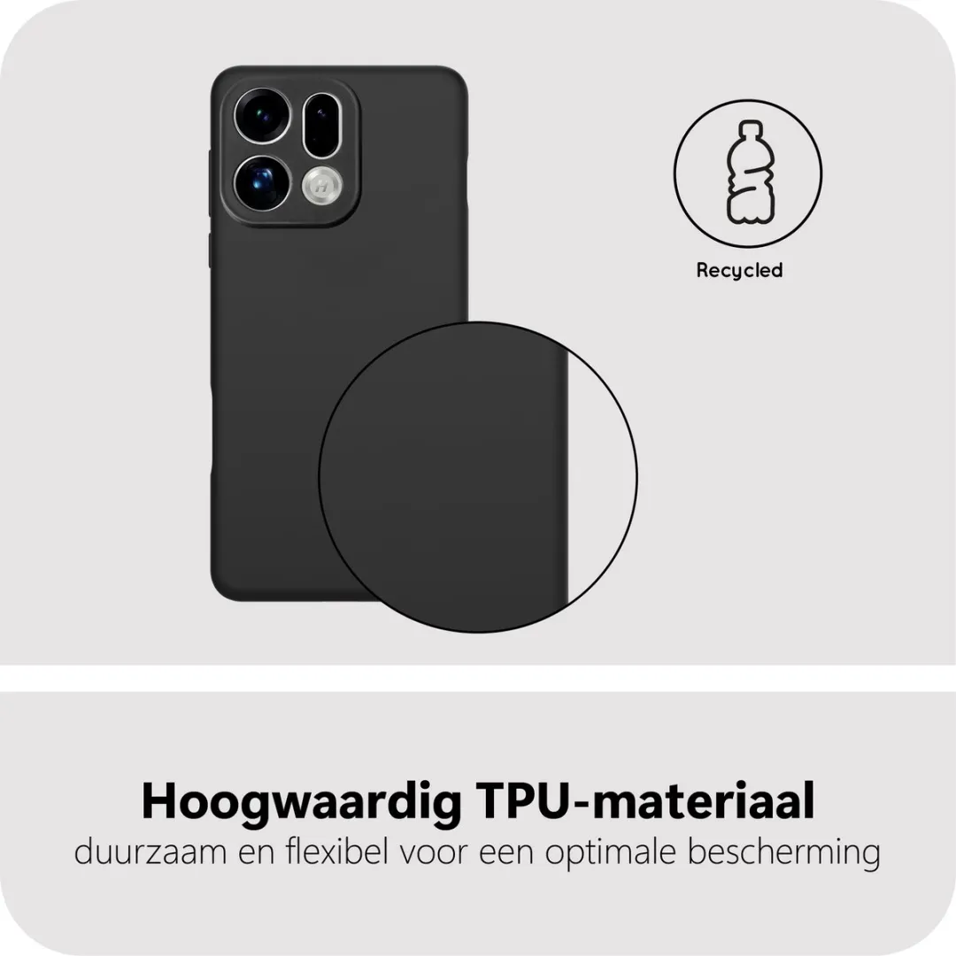 Just in Case Hoesje MOO2855KL1L Oppo Find X9 - Flexibel - Zwart - afbeelding 6 van 6
