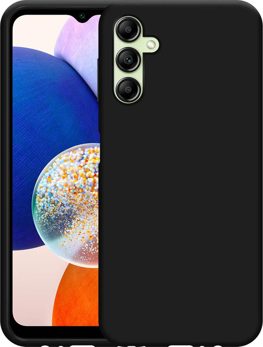 Just in Case Hoesje Samsung Galaxy A14 - Siliconen - Zwart - afbeelding 2 van 2