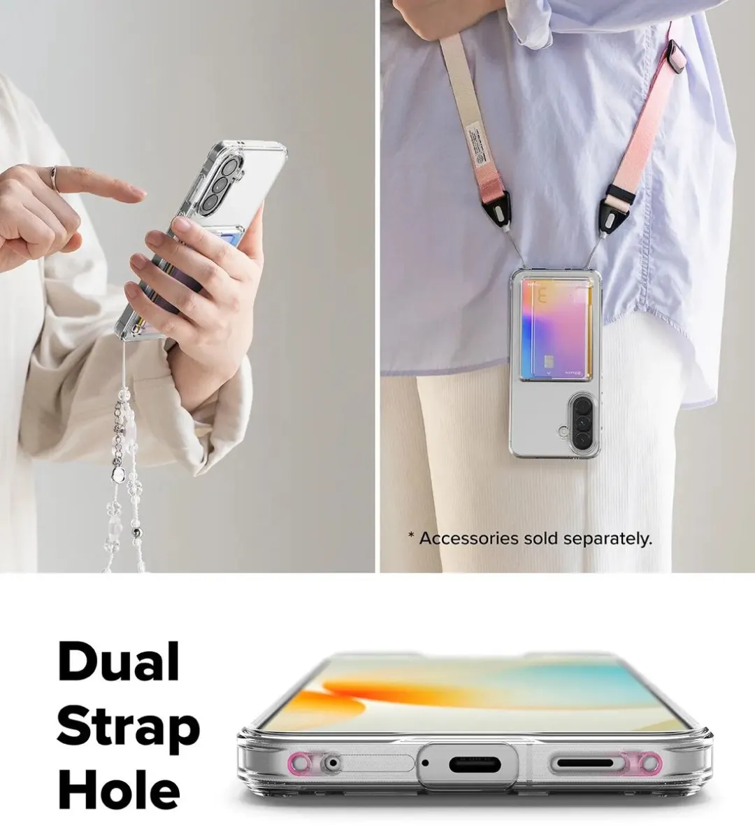Ringke Fusion Card Hoesje Samsung Galaxy A57 - Transparant