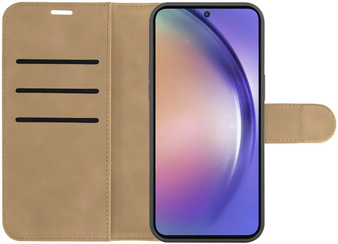 Just in Case Hoesje Samsung Galaxy A36/A56 2-in-1 Bookcase - 3 Pasjes - Bruin