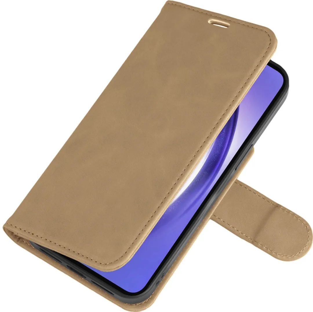 Just in Case Hoesje Samsung Galaxy A36/A56 2-in-1 Bookcase - 3 Pasjes - Bruin