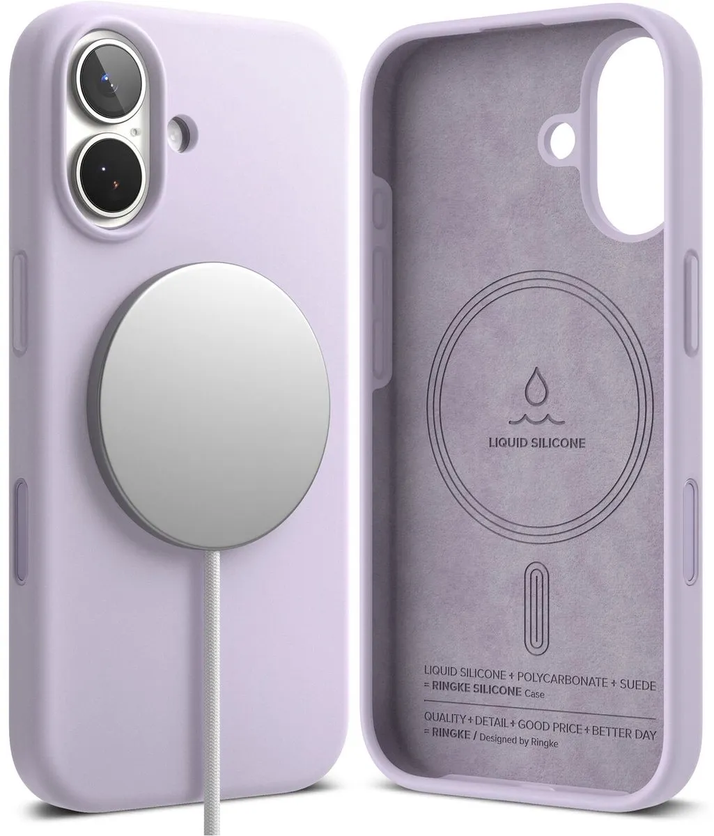 Ringke Silicone MagSafe Hoesje iPhone 17 - Paars