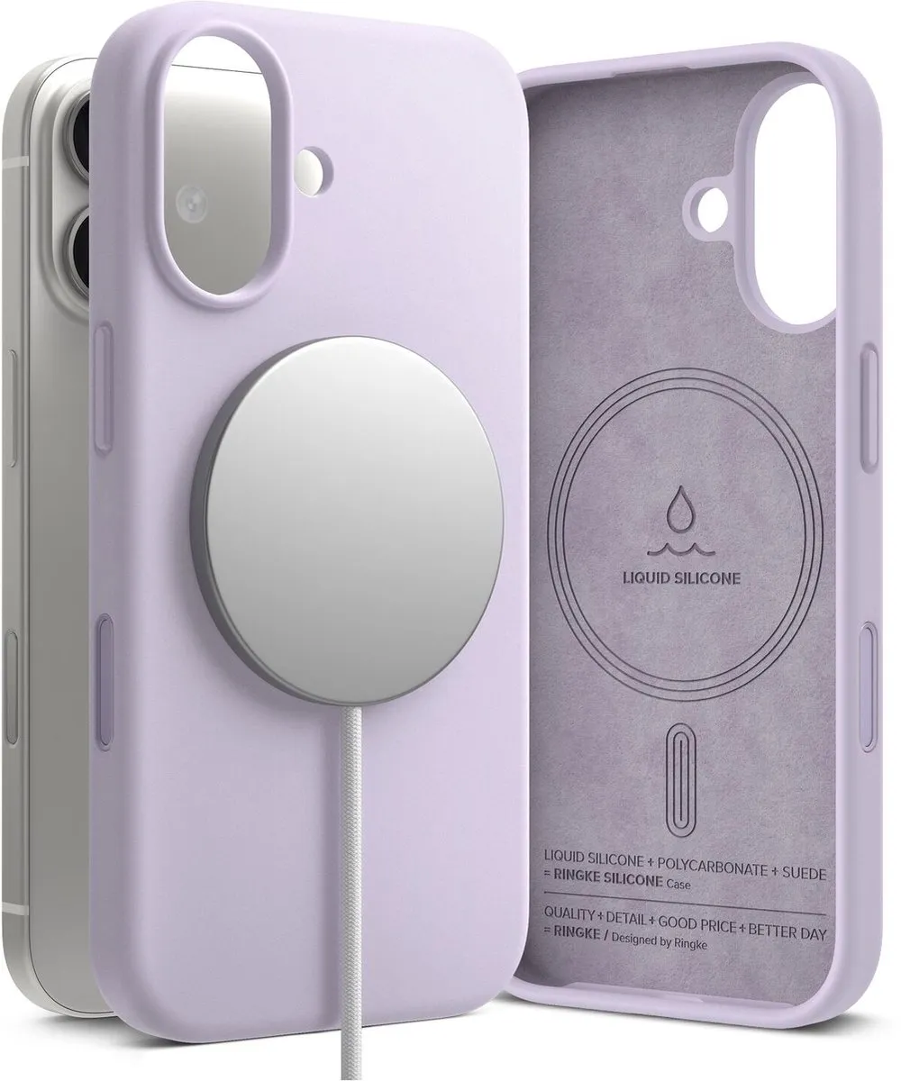 Ringke Silicone MagSafe Hoesje iPhone 17 - Paars