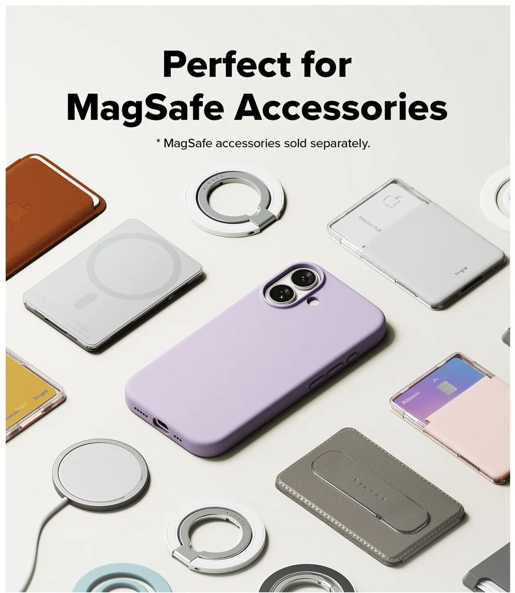 Ringke Silicone MagSafe Hoesje iPhone 17 - Paars - afbeelding 6 van 6