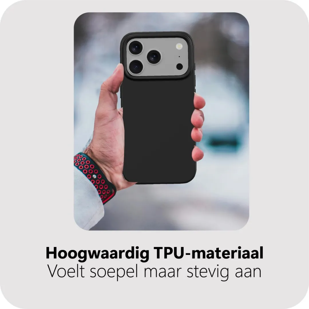 Just in Case iPhone 17 Pro Siliconen Hoesje MAP2762ZC1 - Zwart - afbeelding 6 van 6