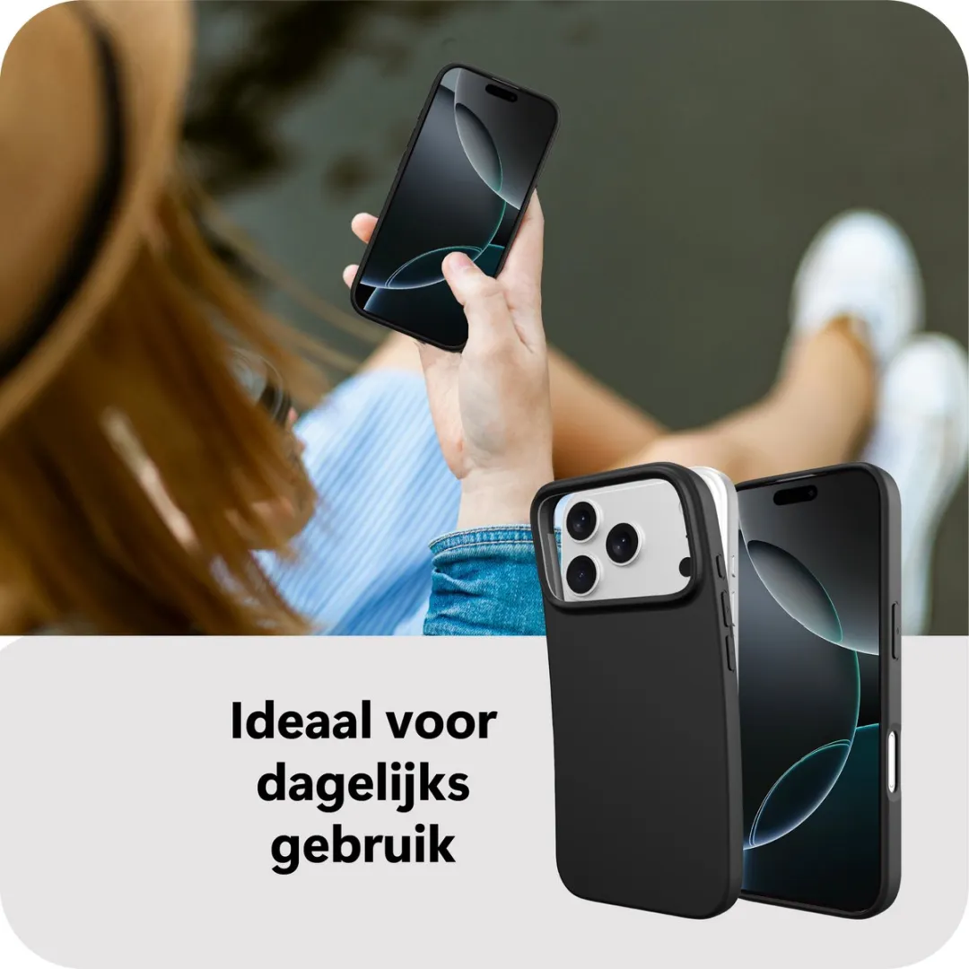Just in Case iPhone 17 Pro Siliconen Hoesje MAP2762ZC1 - Zwart
