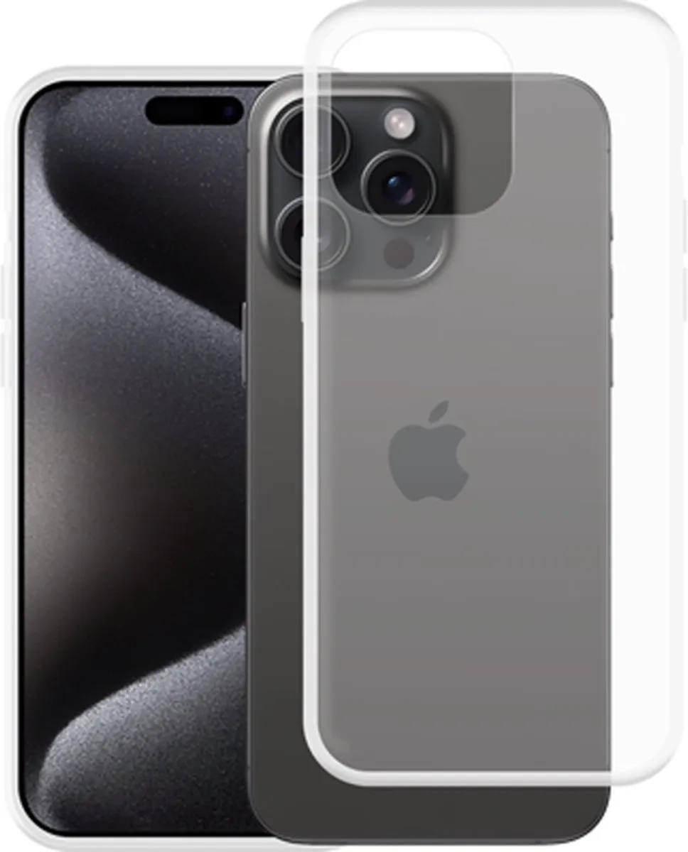 Just in Case iPhone 15 Pro Max Hoesje Siliconen - Transparant - 8132727