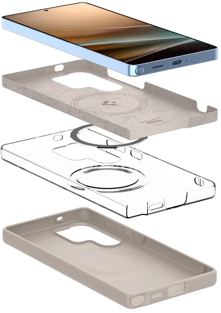 Spigen Silicone Fit MagSafe Galaxy S24 Ultra Hoes - Transparent