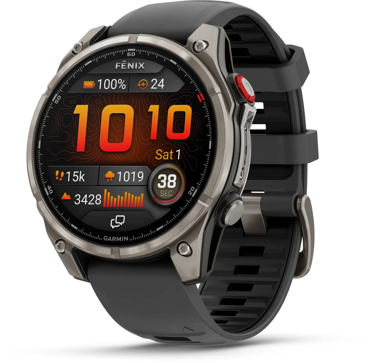 Garmin fēnix 8 Pro Smartwatch 47mm - Titanium/Grijs