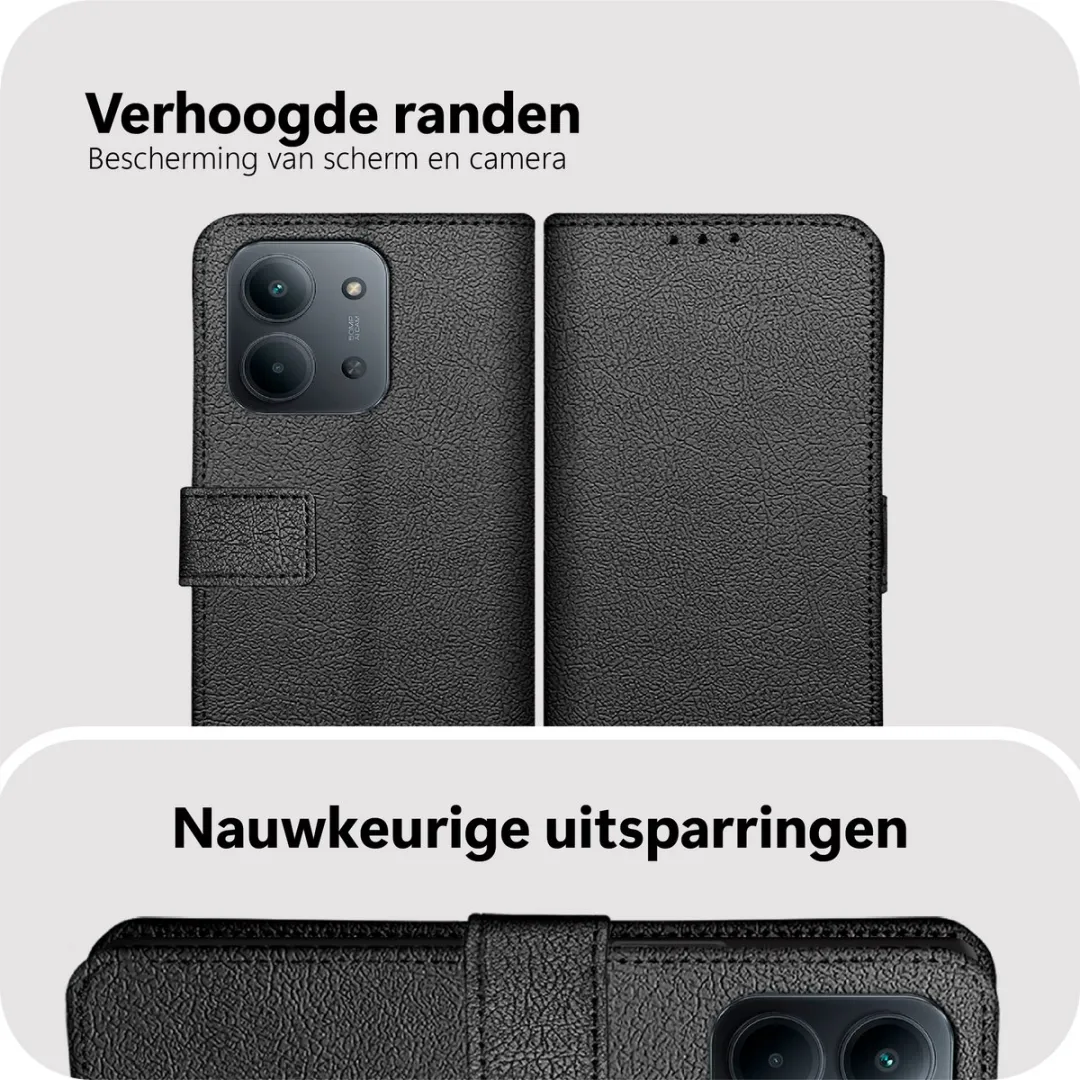 Just in Case Bookcase Classic Hoesje Xiaomi Redmi 15C MXM2799CW1 - Zwart