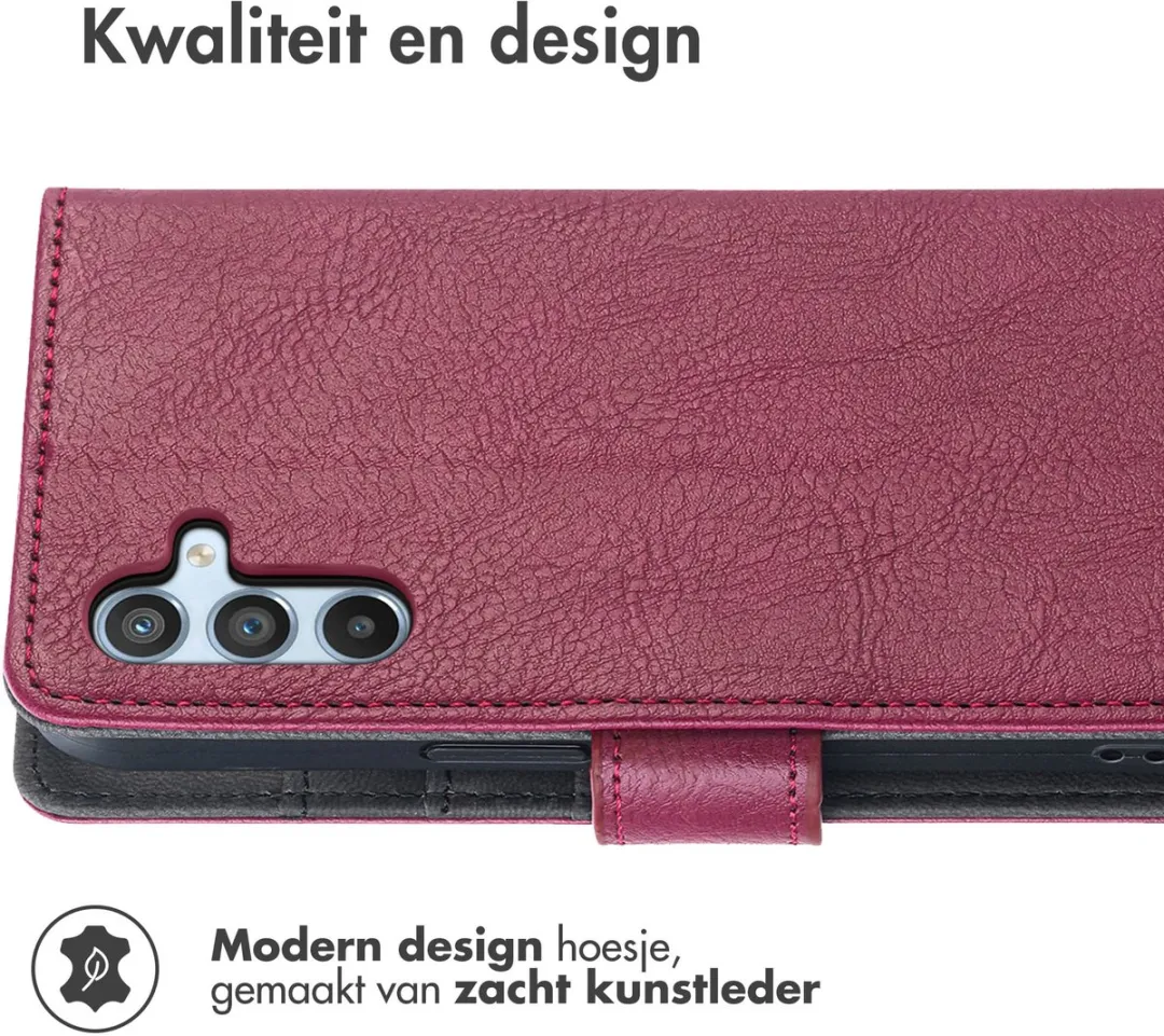 Imoshion Hoesje Samsung Galaxy A54 - 3 Pasjes - Bordeaux