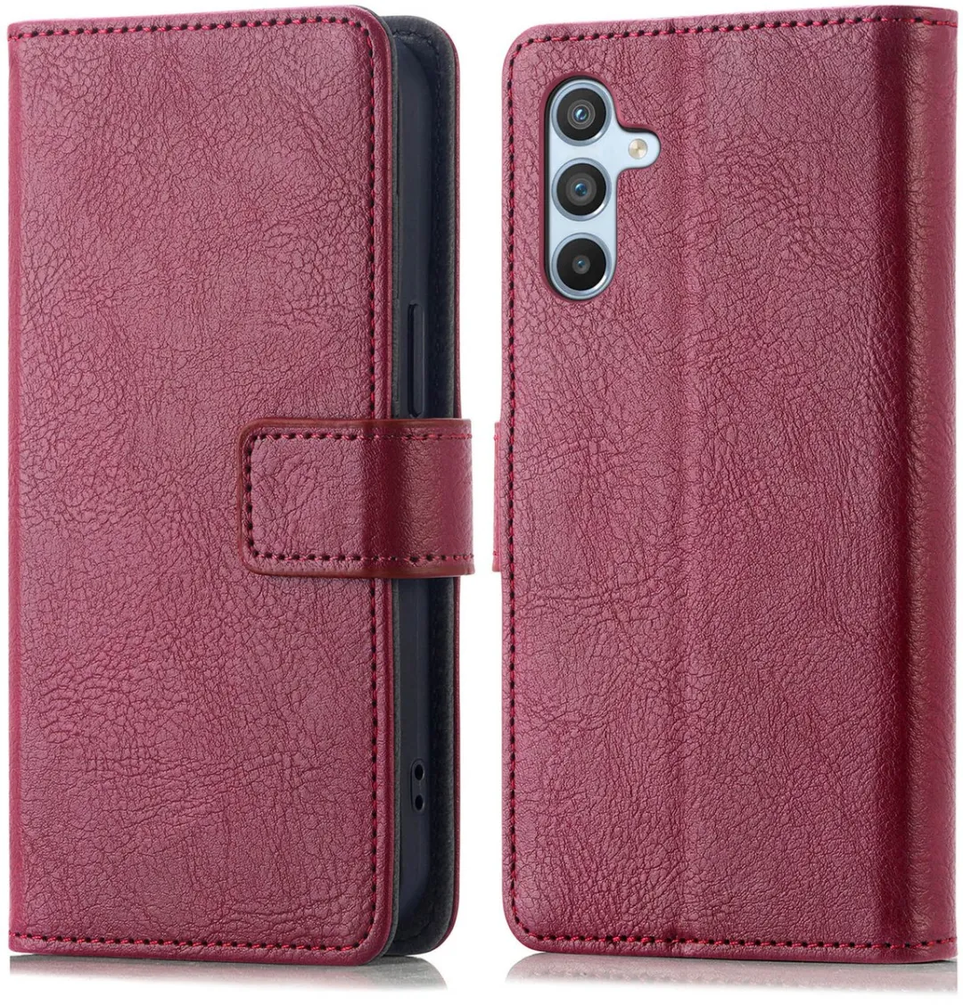 Imoshion Hoesje Samsung Galaxy A54 - 3 Pasjes - Bordeaux