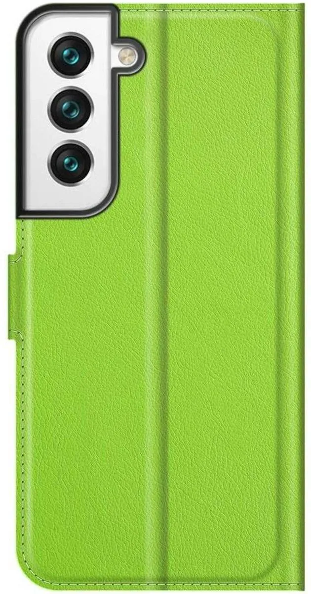 Just in Case Book Hoesje Samsung Galaxy S22+ - Groen - 4 Pasjes