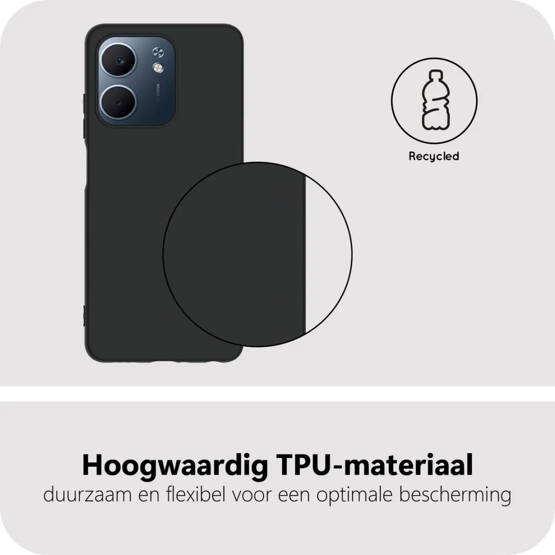 Just in Case Oppo A5X Siliconen Hoesje - Zwart - MOO2804KL1 - afbeelding 6 van 6