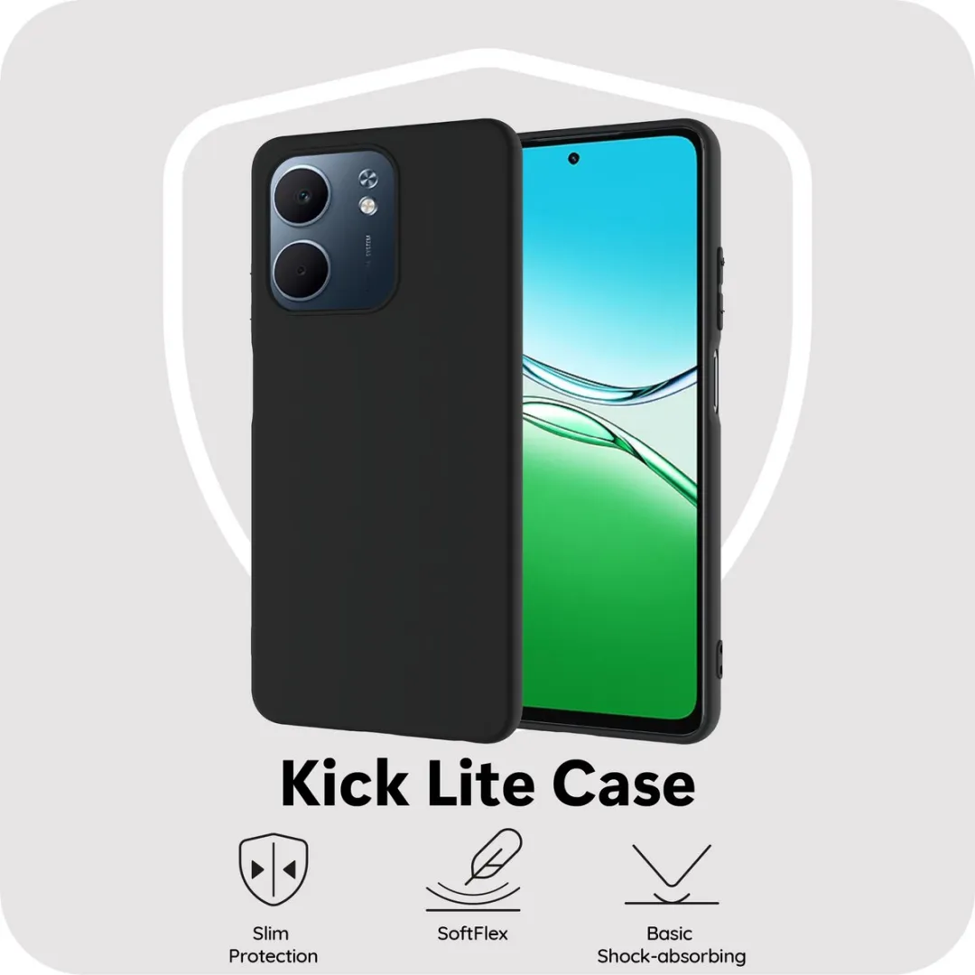 Just in Case Oppo A5X Siliconen Hoesje - Zwart - MOO2804KL1