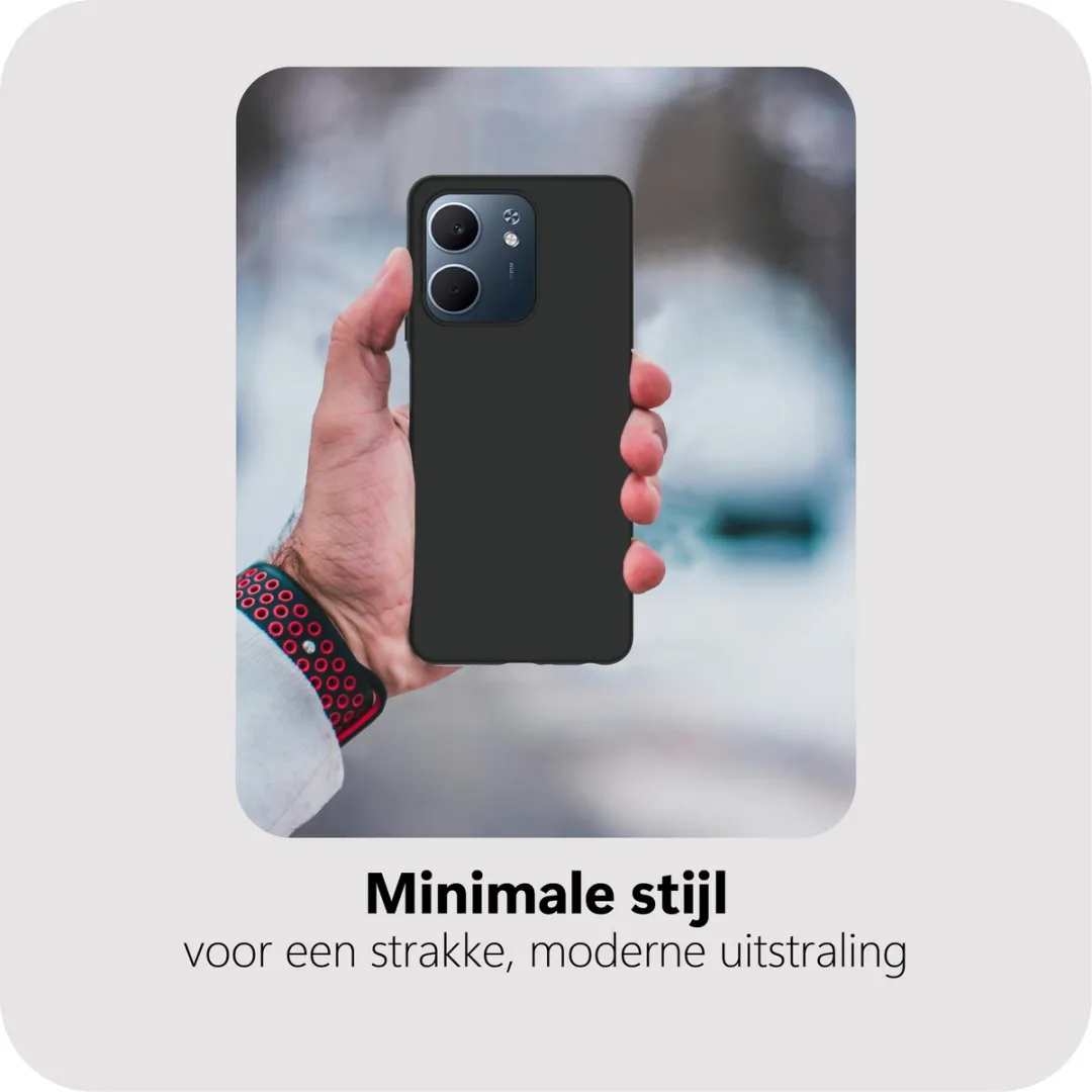 Just in Case Oppo A5X Siliconen Hoesje - Zwart - MOO2804KL1