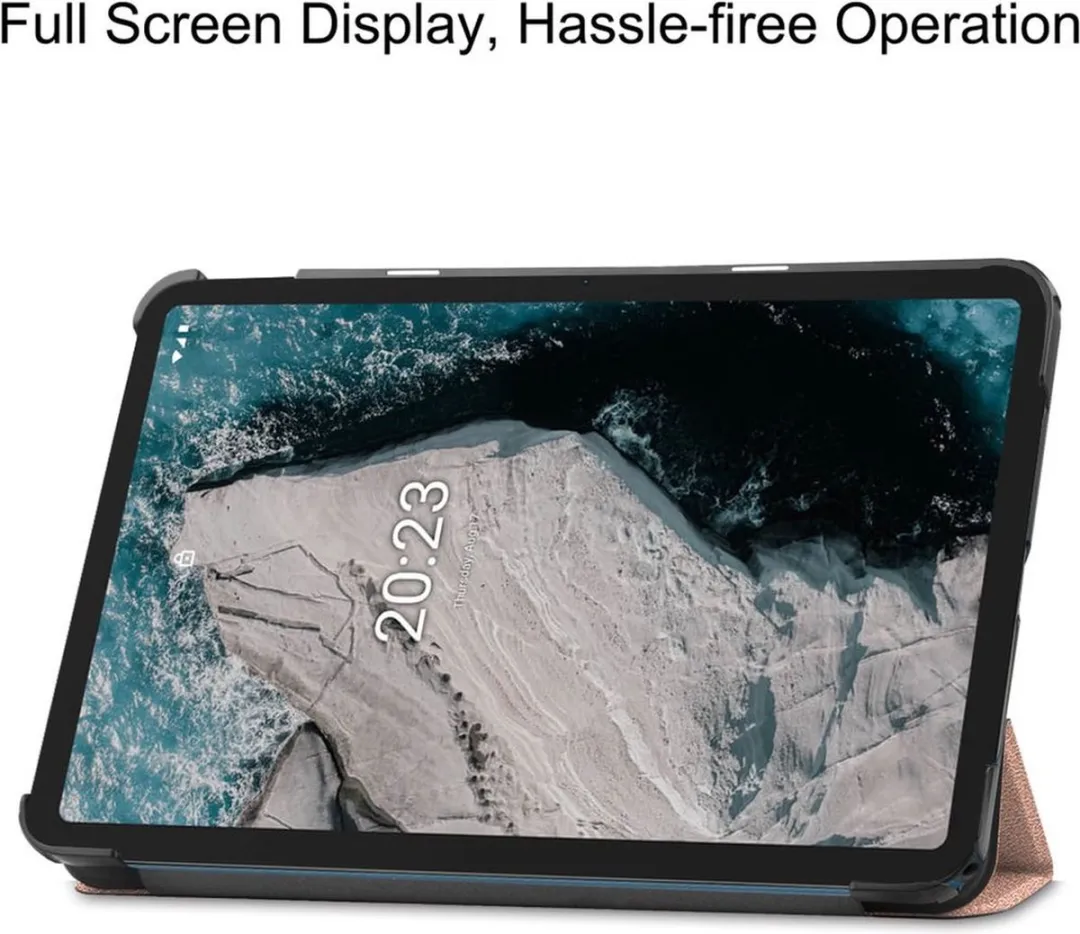 Just in Case Nokia T20 Tablethoes TriFold Bookcase 10.4" - Rose Gold