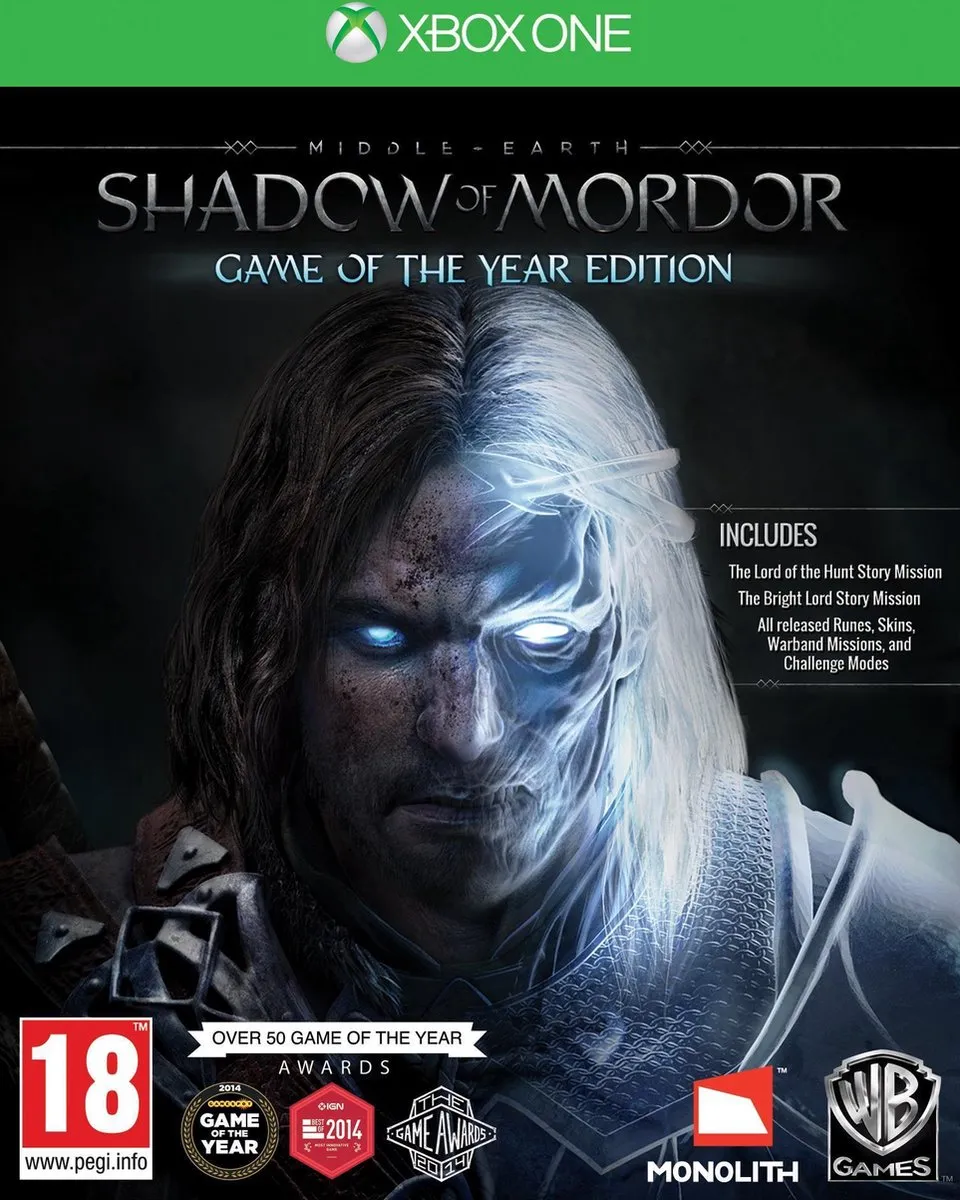 Warner Bros Middle-earth: Shadow of Mordor Game of the Year Edition Xbox One