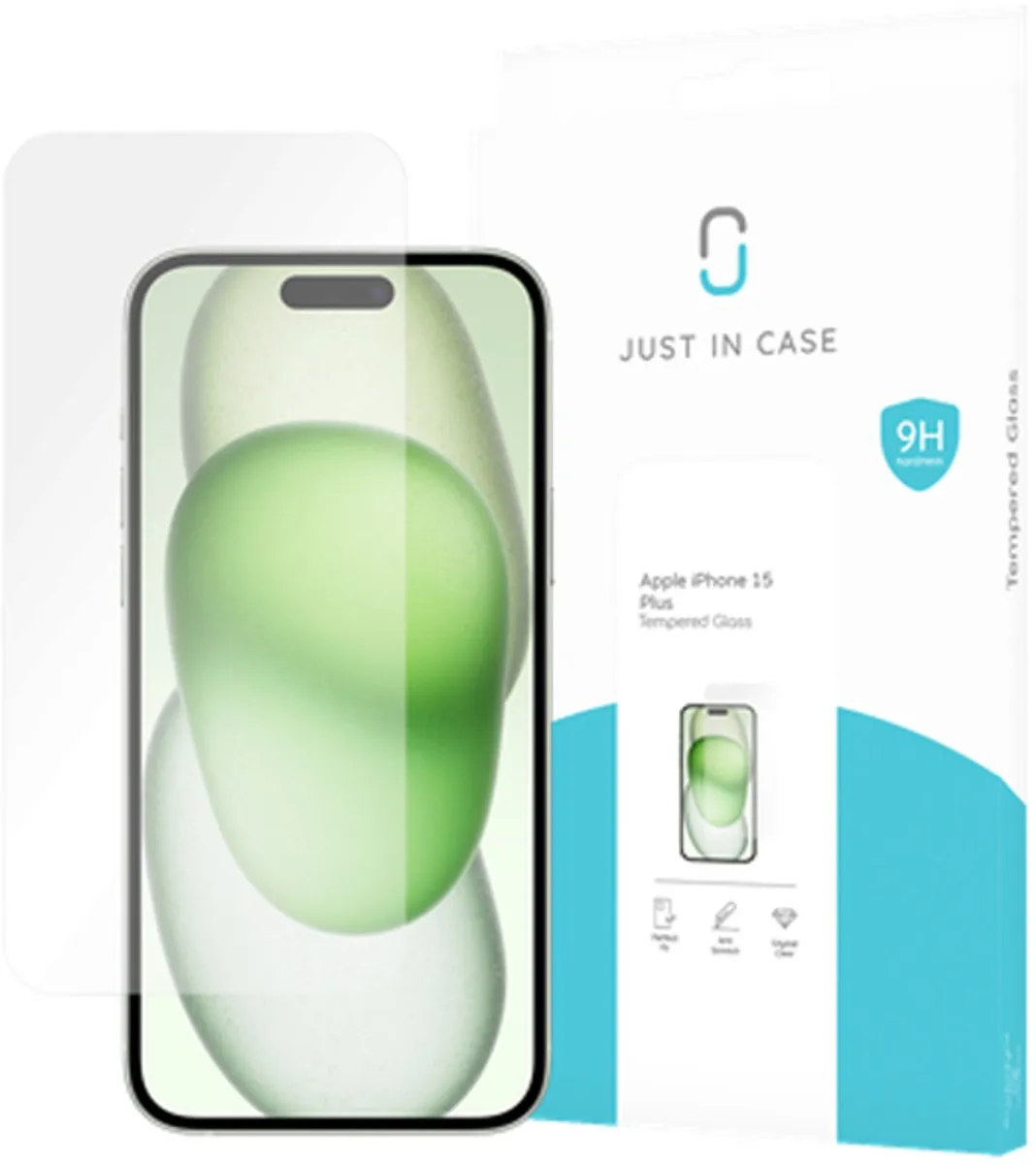 Just in Case iPhone 15 Plus Tempered Glass