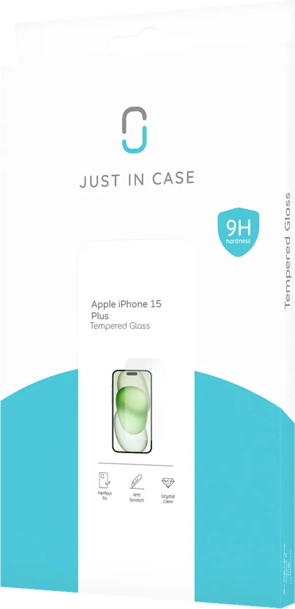 Just in Case iPhone 15 Plus Tempered Glass - 1 Stuk