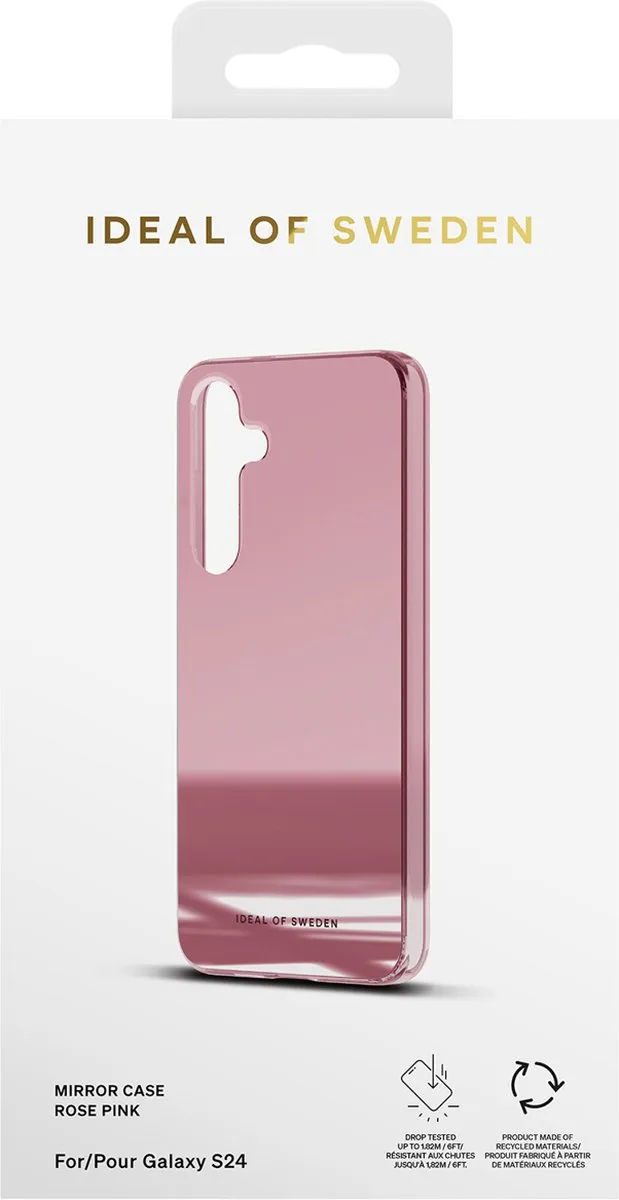 iDeal of Sweden Mirror Case Samsung Galaxy S24 - Roze - IDCLC-S24-482