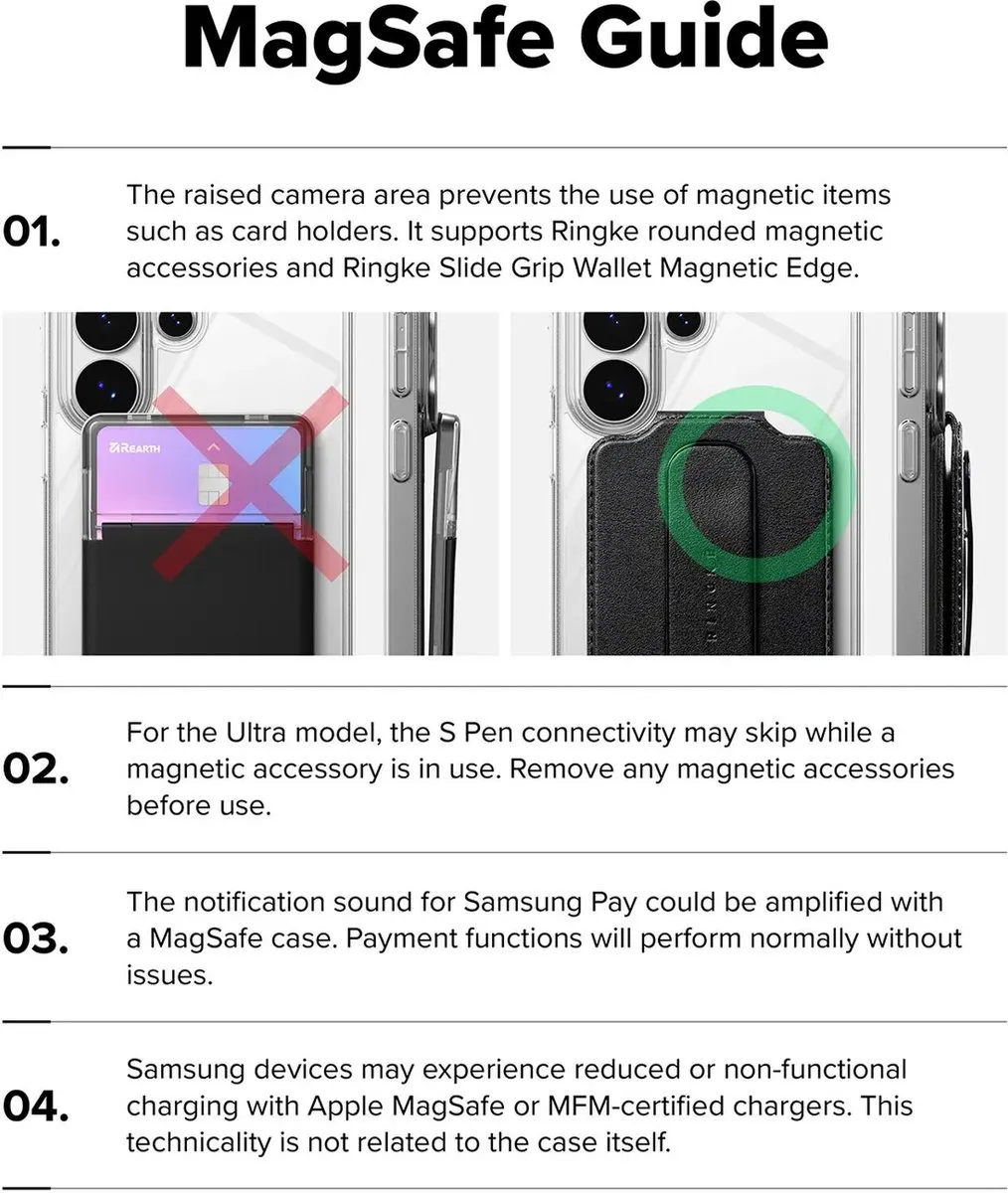 Ringke Fusion Magnetic Hoesje Samsung Galaxy A57 - Transparant - afbeelding 6 van 6