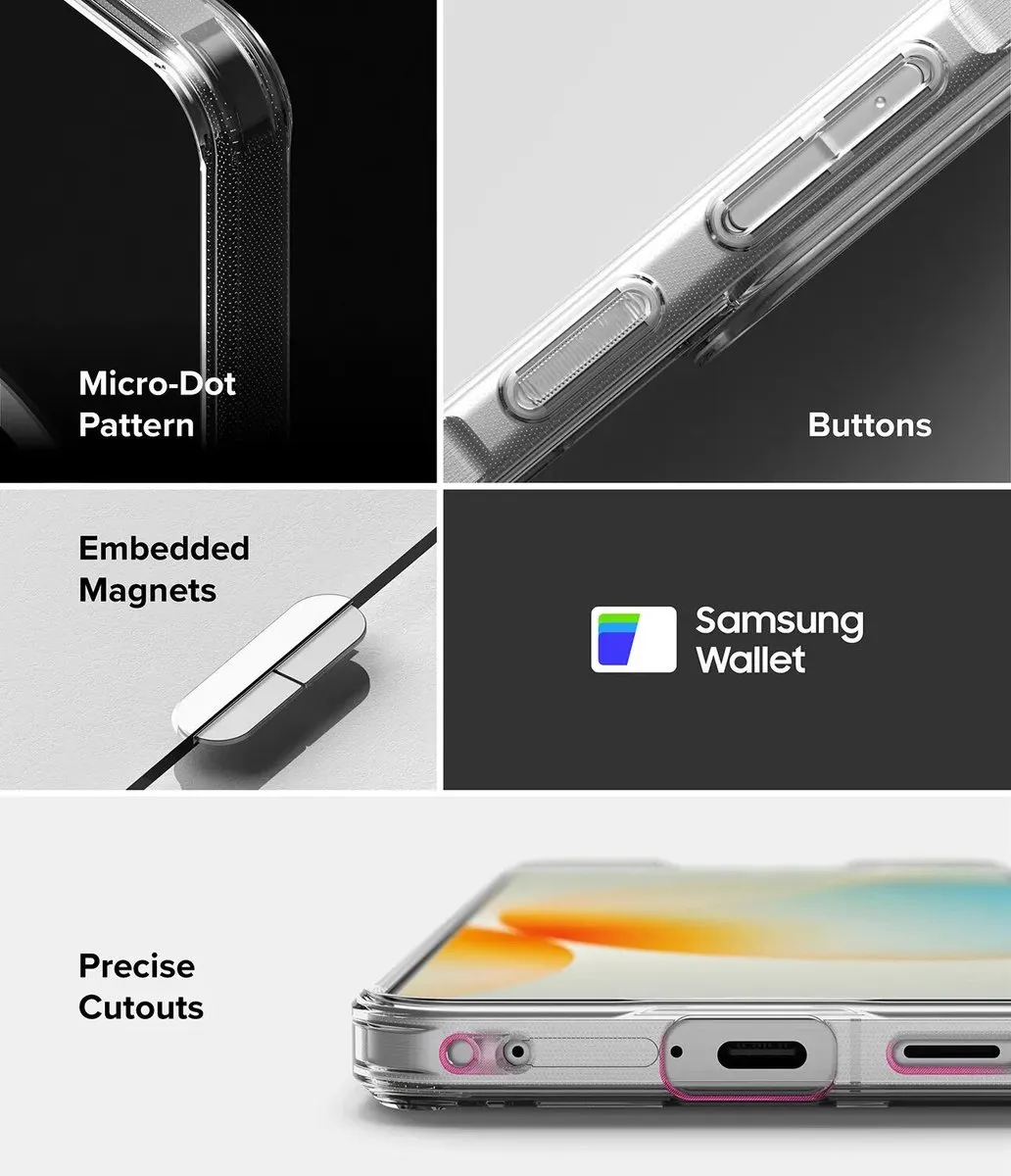 Ringke Fusion Magnetic Hoesje Samsung Galaxy A57 - Transparant