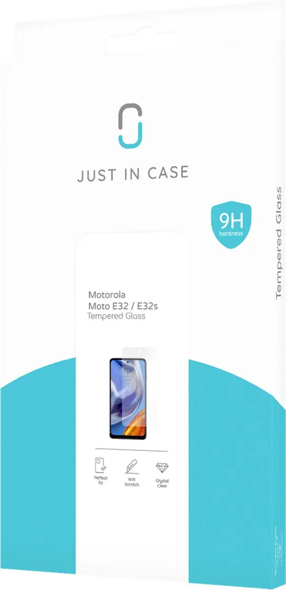 Just in Case Motorola Moto E32/E32s Tempered Glass Screenprotector - Transparant - afbeelding 6 van 6