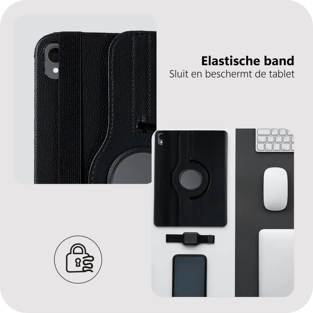 Just in Case TSA2809TP1 Tablethoes - Samsung Galaxy Tab S11 - 360° Draaibaar - Zwart