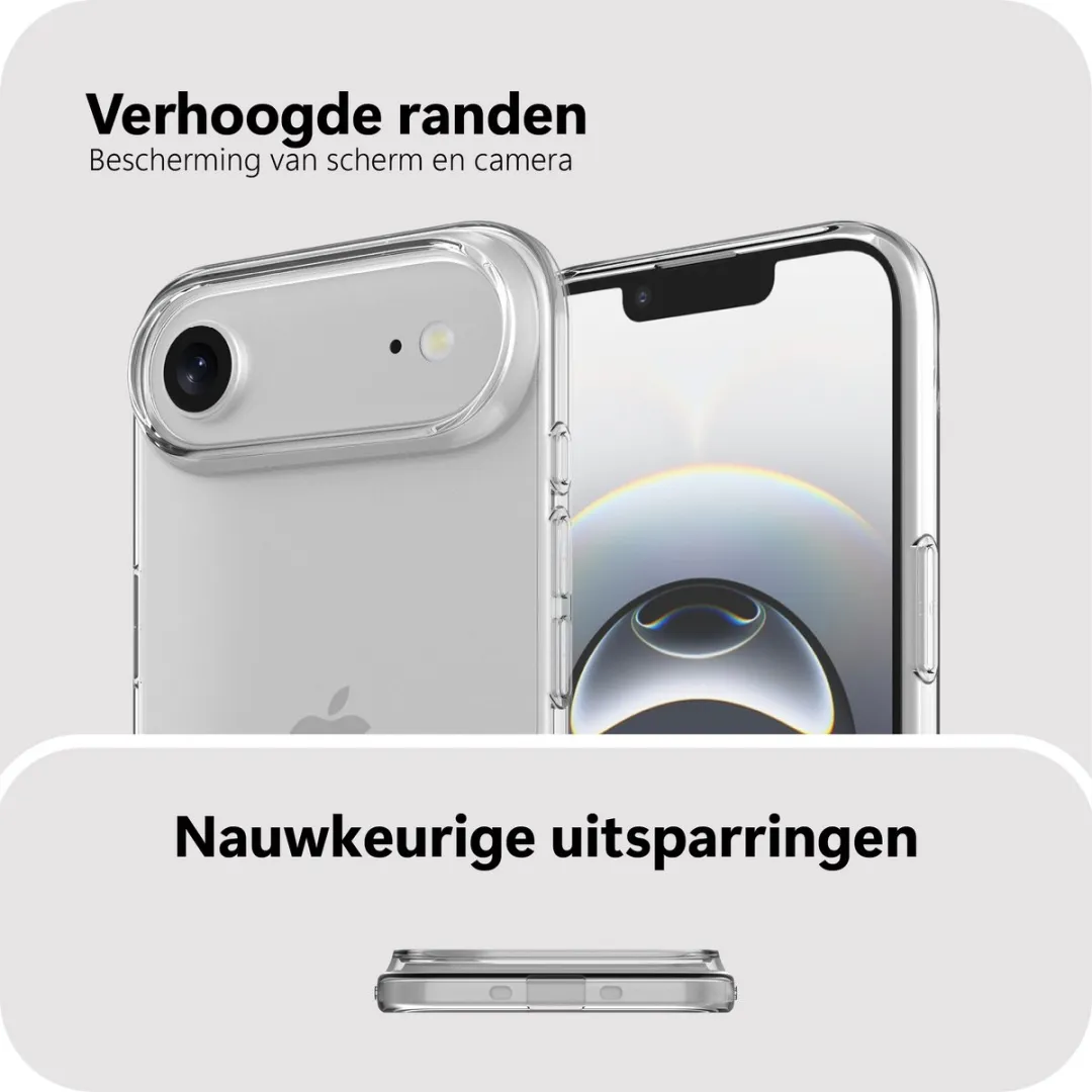 Just in Case iPhone Air Siliconen Hoesje MAP2764ZC0 - Transparant - afbeelding 6 van 6