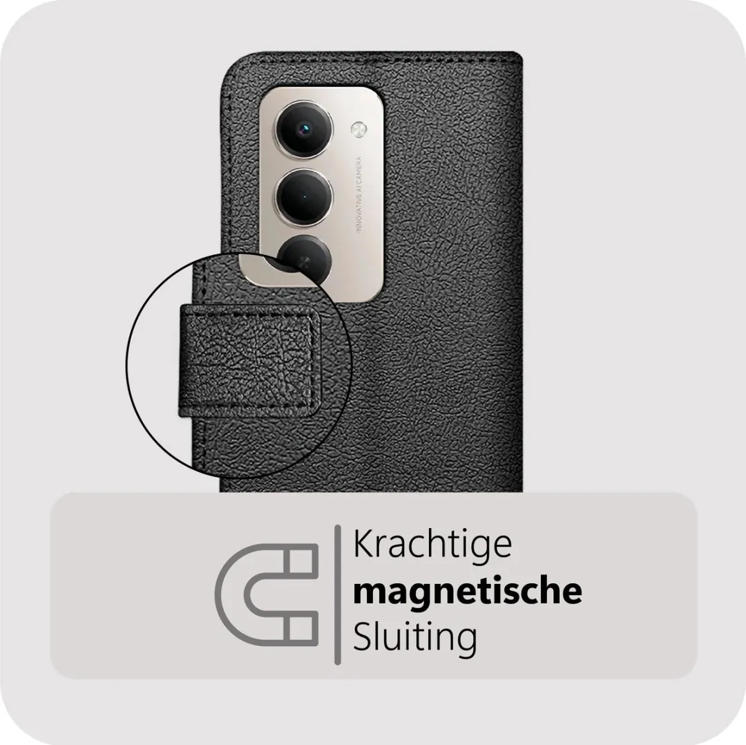 Just in Case Bookcase Classic MSY2818CW1 Hoesje - Sony Xperia 10 VII - Zwart