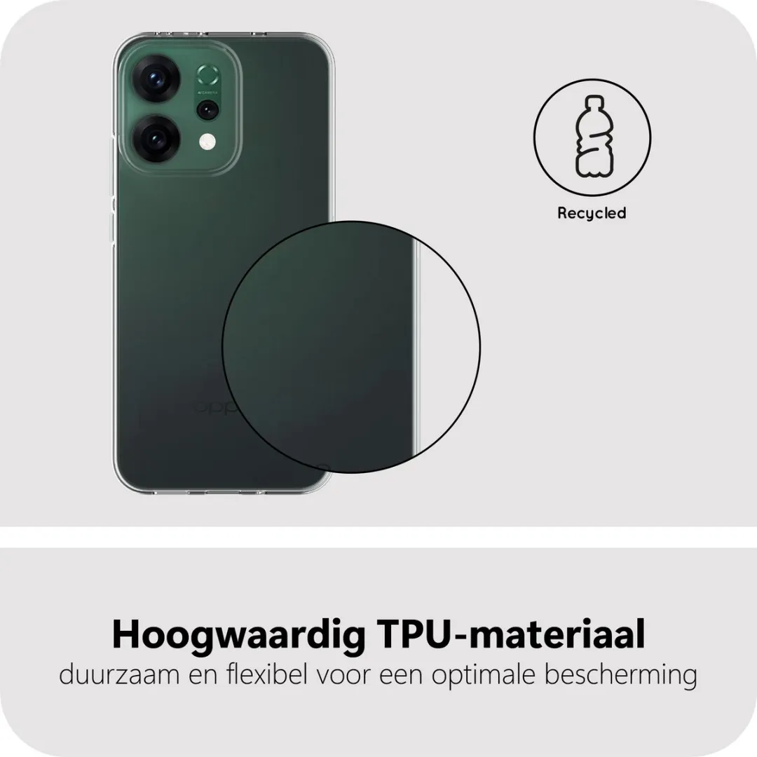 Just in Case Oppo Reno14 Siliconen Hoesje - Transparant MOO2805KL0