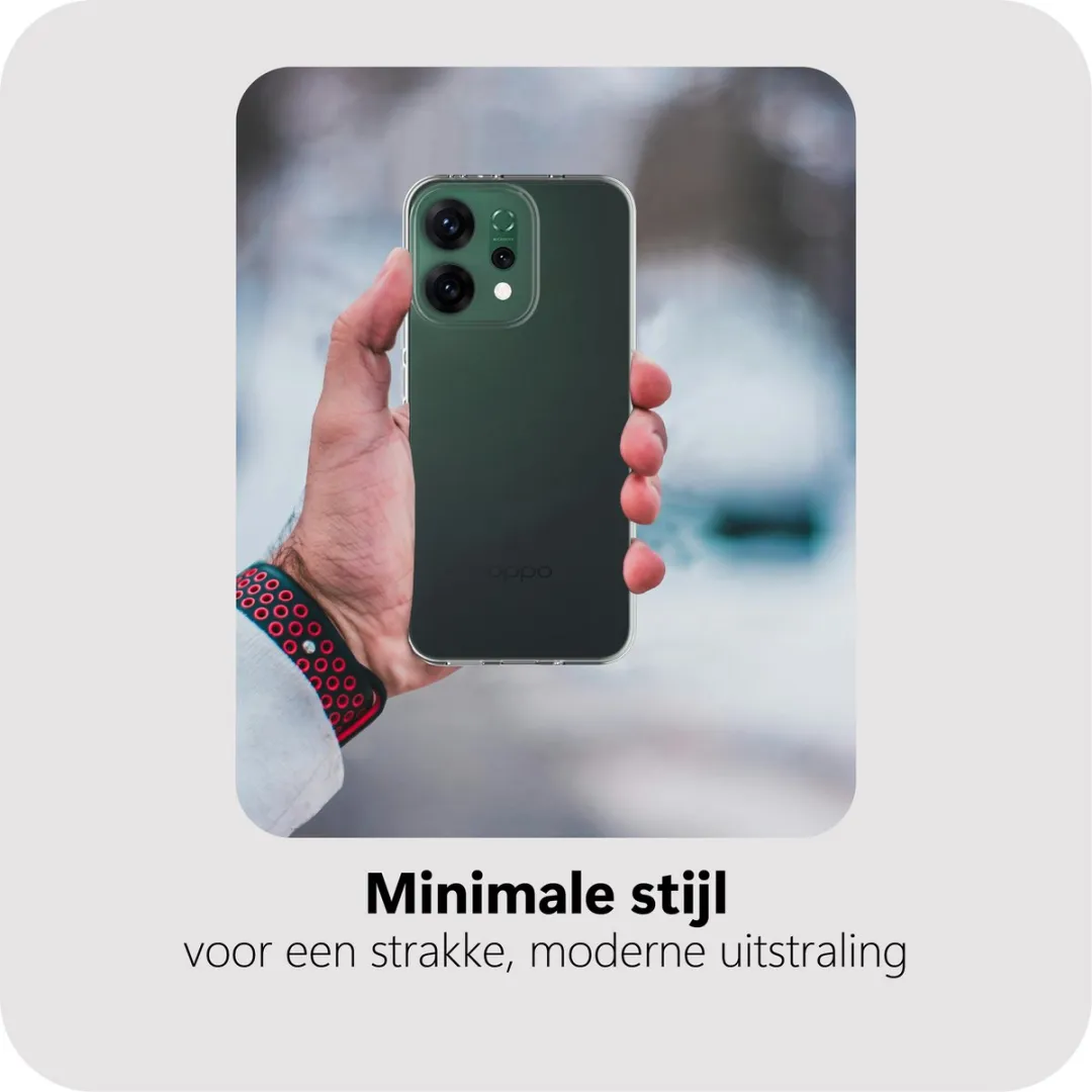 Just in Case Oppo Reno14 Siliconen Hoesje - Transparant MOO2805KL0