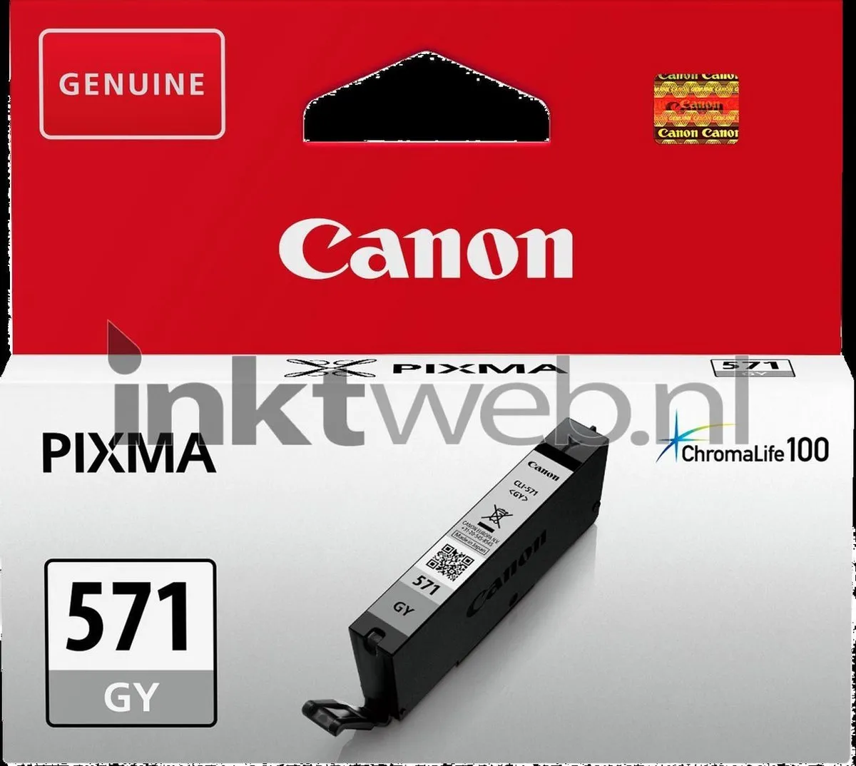 Canon CLI-571GY Inktcartridge Grijs - 6ml