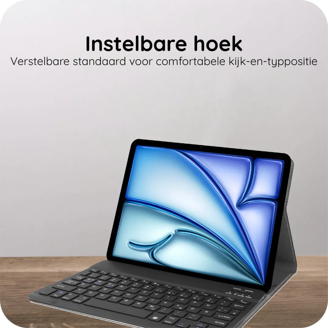 Just in Case Tablethoes met Toetsenbord - iPad Air 11" (M2/M3/M4) - Zwart