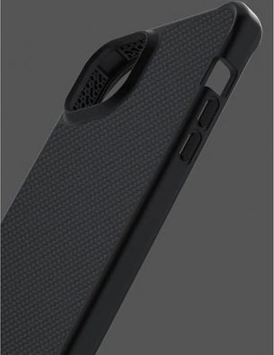 Itskins Ballistisch Nylon iPhone 14 Hoesje - Zwart ITBALNYLIP14BK - afbeelding 6 van 6