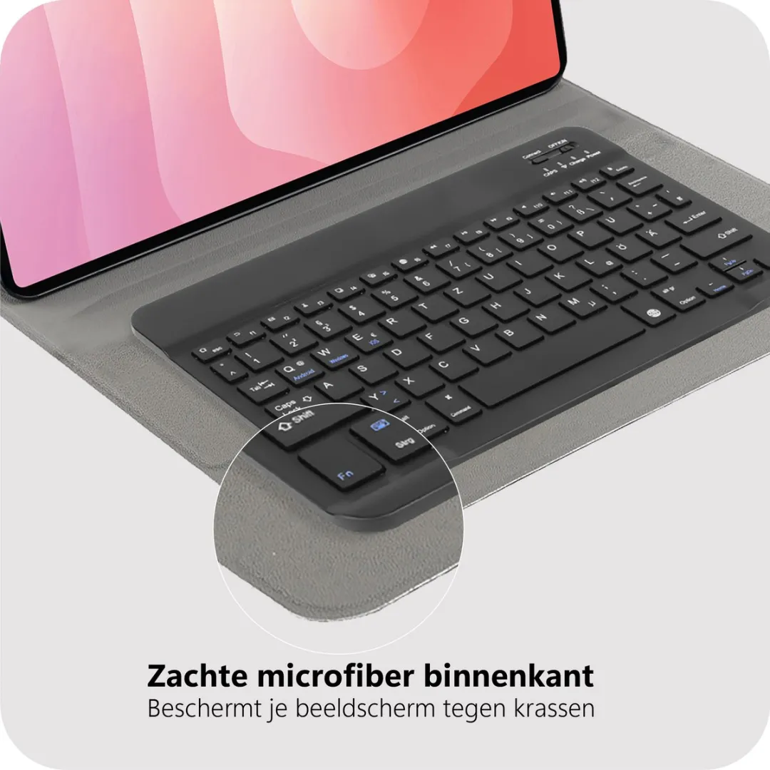 Just in Case TSA2810KB1QZ Tablethoes met Toetsenbord - Samsung Galaxy Tab S11 Ultra - Zwart