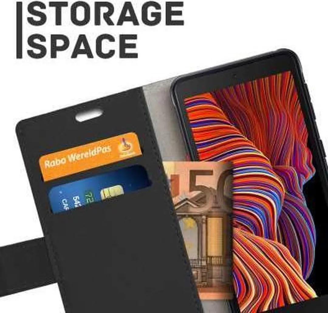 Just in Case Bookcase Classic Hoesje 9481671 - Samsung Galaxy Xcover 5 - Zwart