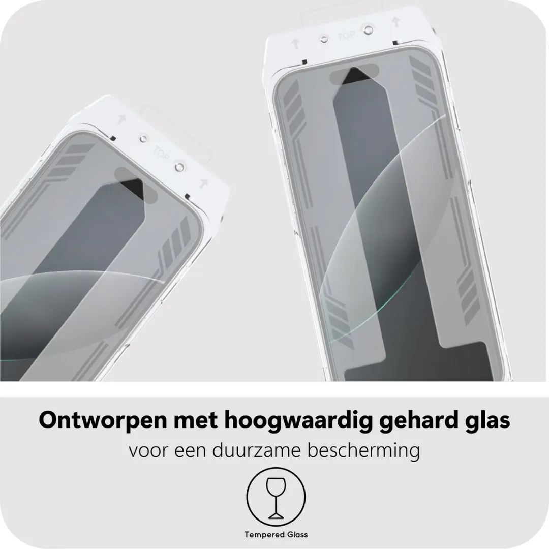 Just in Case Screenprotector iPhone 16 Pro/17/17 Pro - 2 Stuks