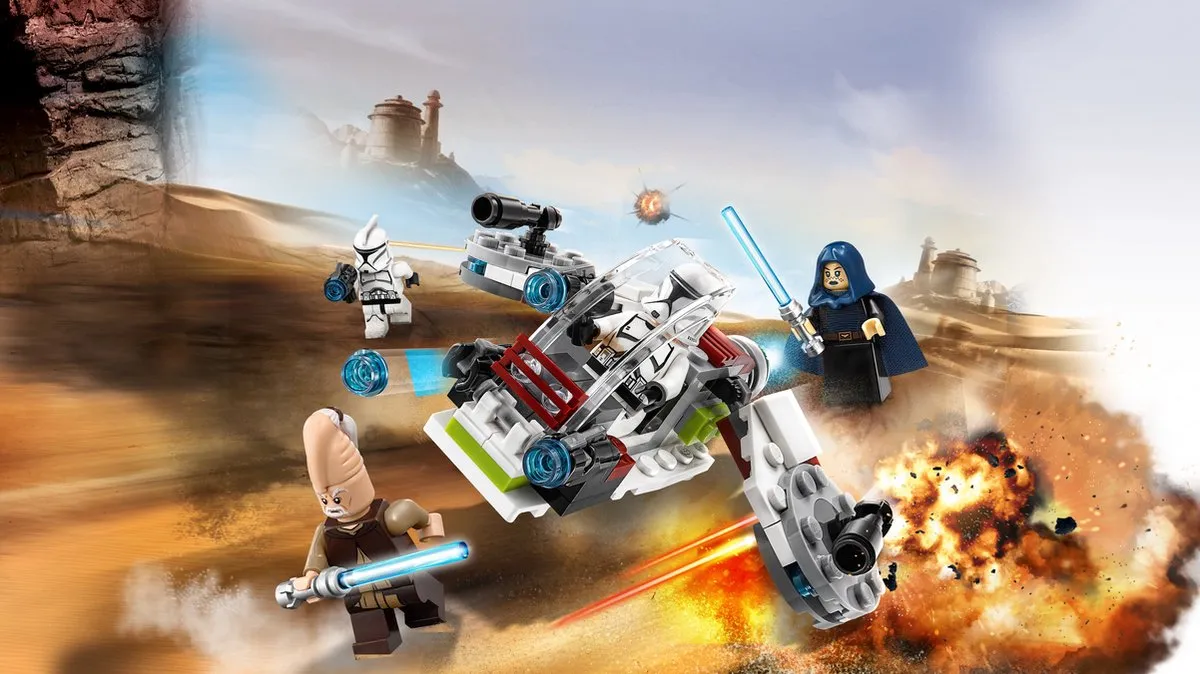 LEGO Star Wars Jedi en Clone Troopers Battle Pack 75206 - 4 Minifiguren - afbeelding 3 van 6