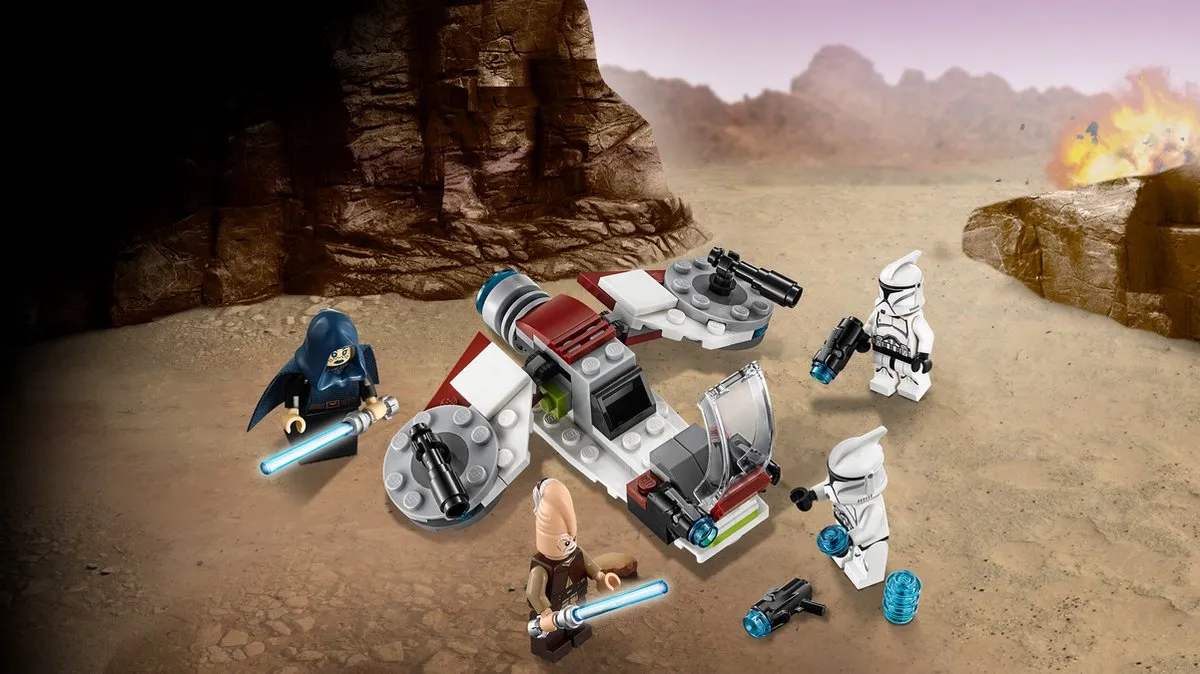 LEGO Star Wars Jedi en Clone Troopers Battle Pack 75206 - 4 Minifiguren - afbeelding 4 van 6