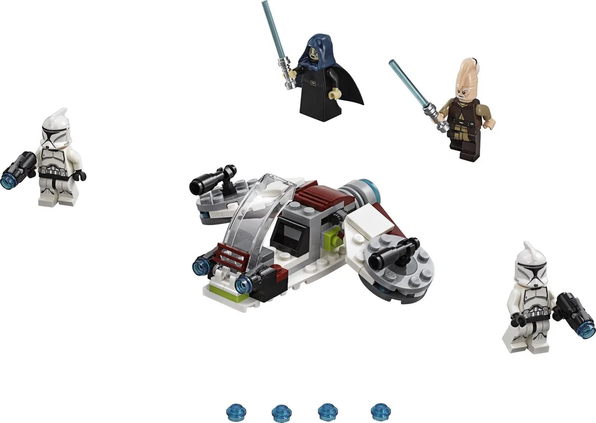 LEGO Star Wars Jedi en Clone Troopers Battle Pack 75206 - 4 Minifiguren - afbeelding 2 van 6