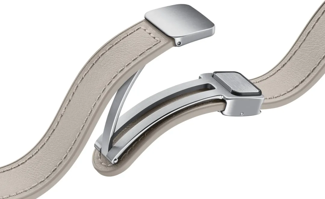 Samsung Watch D-Buckle Hybrid Leather Band S/M - Beige
