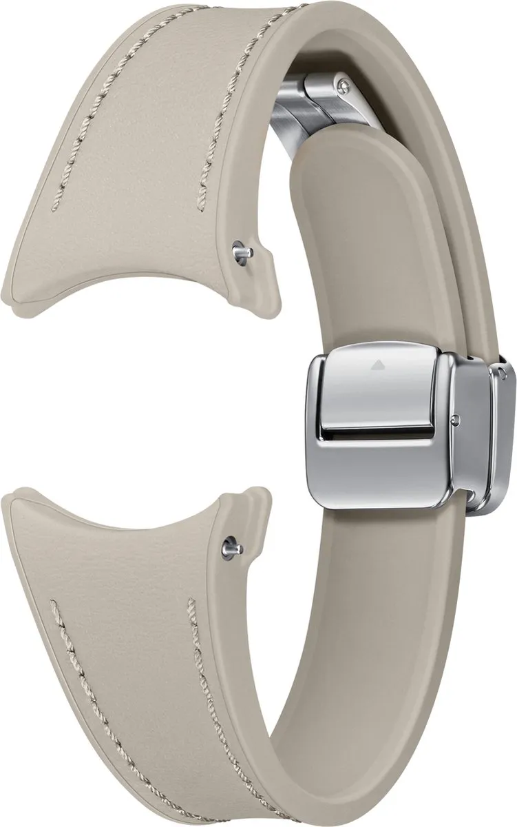 Samsung Watch D-Buckle Hybrid Leather Band S/M - Beige