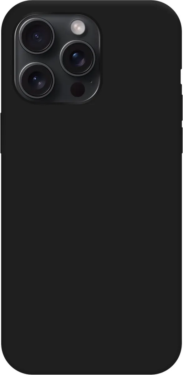 Just in Case iPhone 15 Pro Max Hoesje Siliconen - Zwart